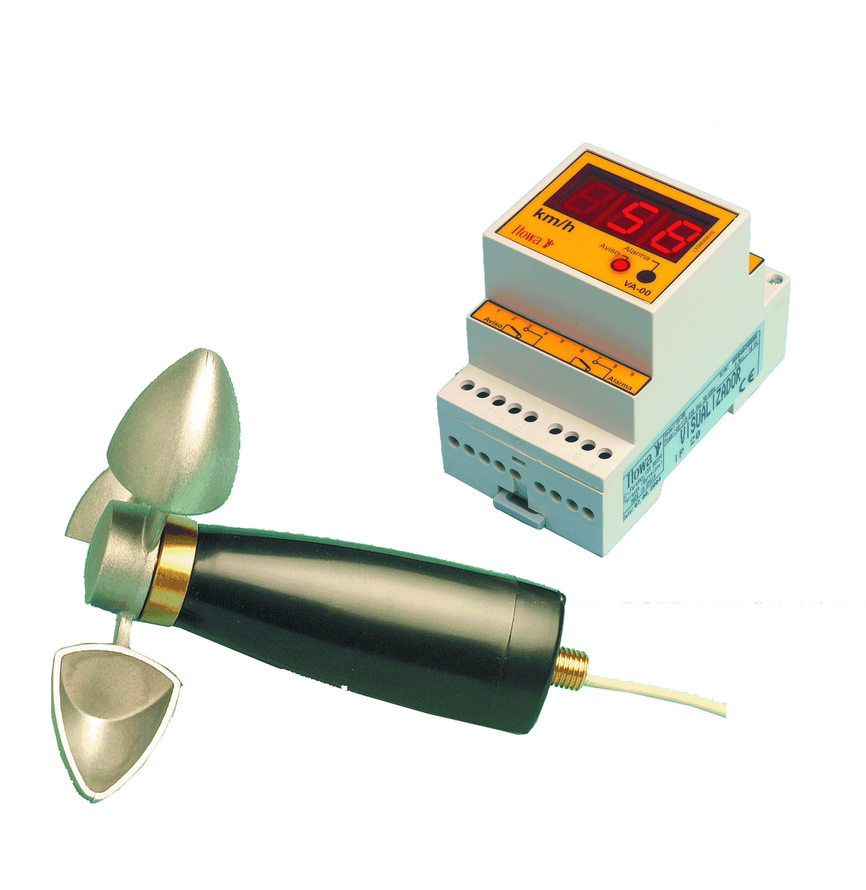 anemometer for overhead cranes and gantries